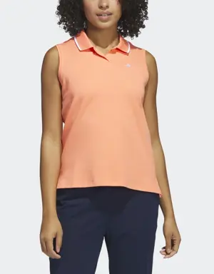 Adidas Go-To Piqué Sleeveless Golf Polo Shirt