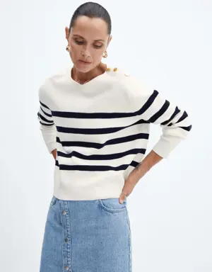 Mango Sweater with shoulder buttons 