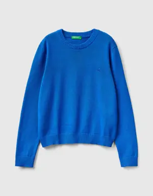 100% cotton crew neck sweater