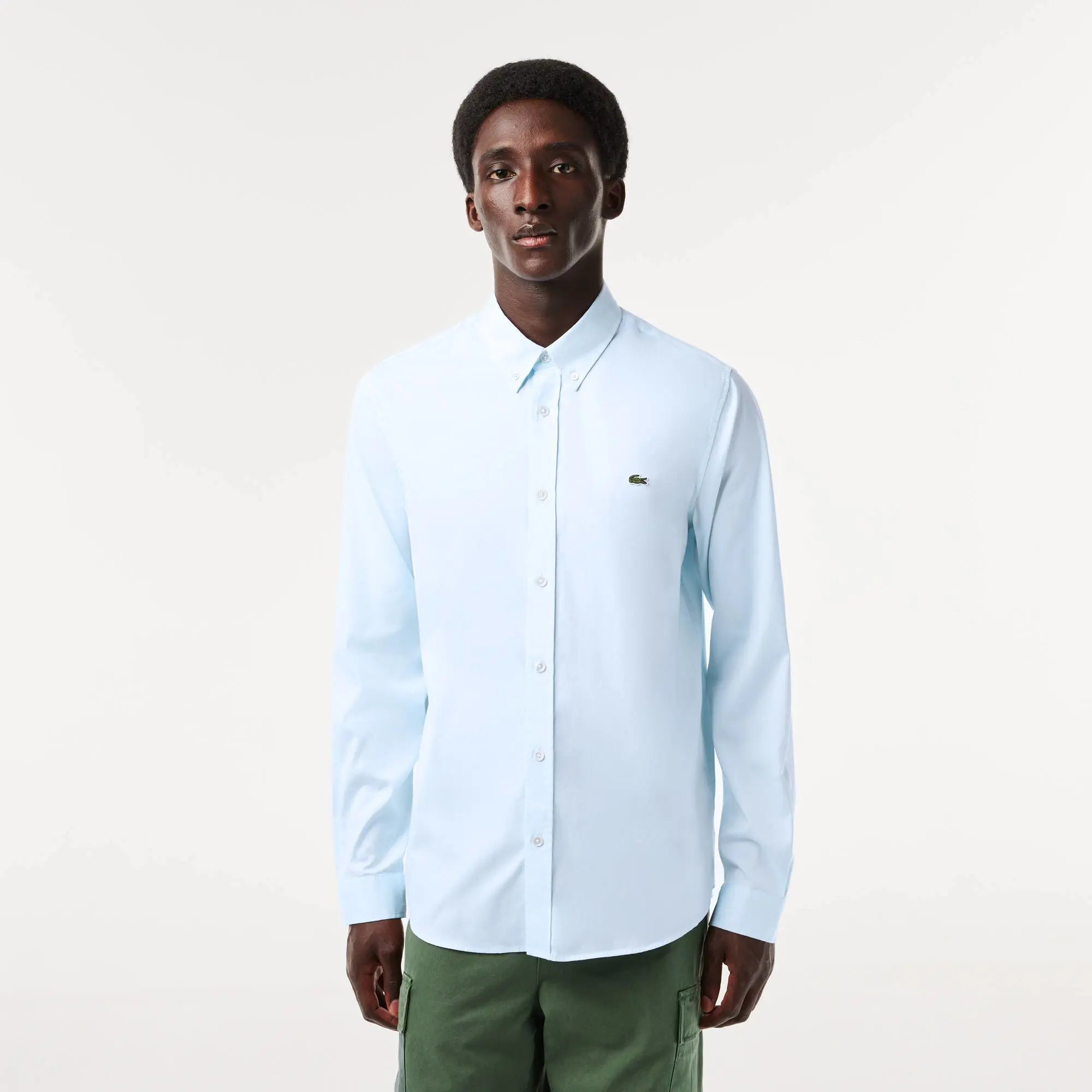 Lacoste Camisa de hombre regular fit en algodón premium. 1