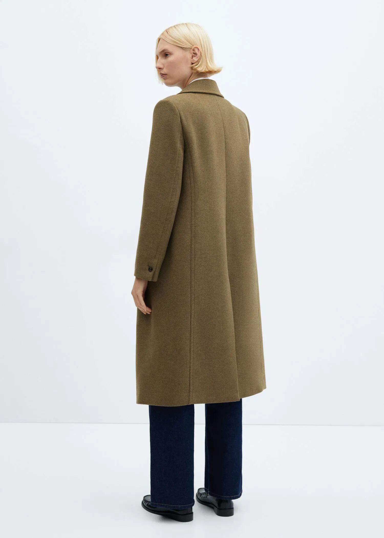 Mango Lapels wool coat. 3