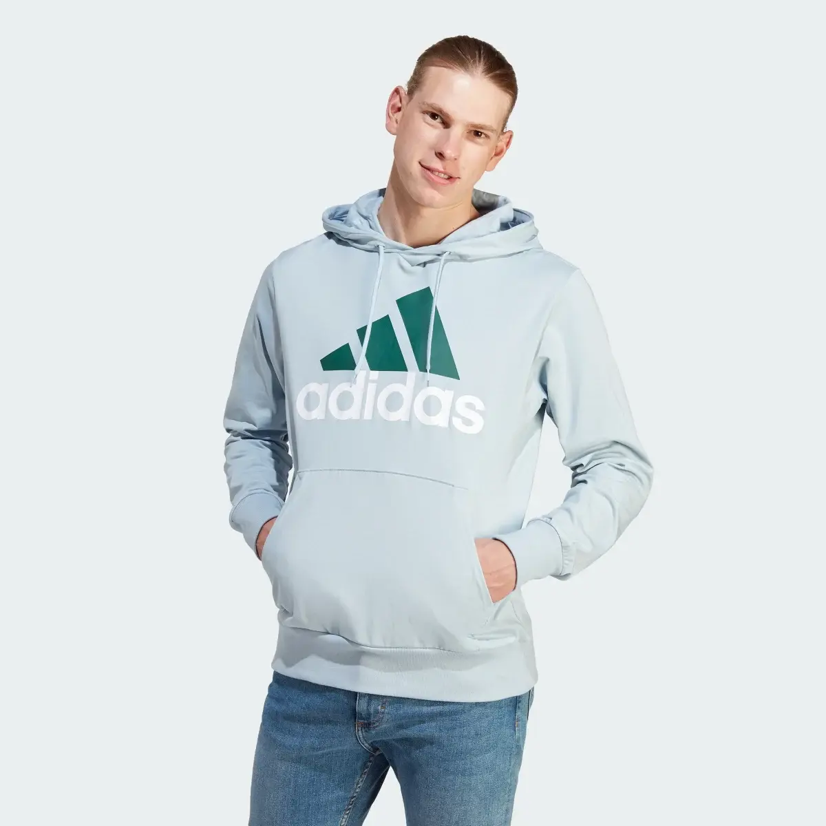 Adidas Essentials Logo Kapüşonlu Üst. 2