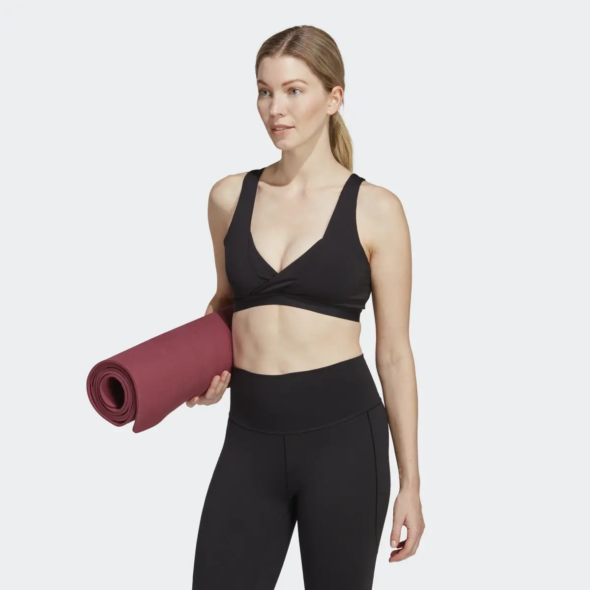 Adidas Yoga Essentials Studio Light-Support Nursing Bra. 2