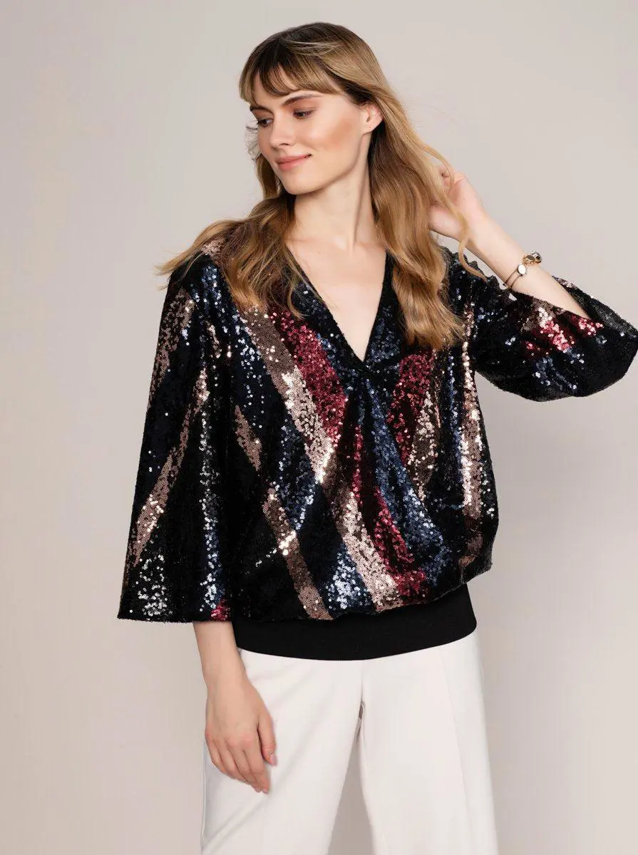 Roman Full Sequin Flare Top - 4 / ORIGINAL. 1