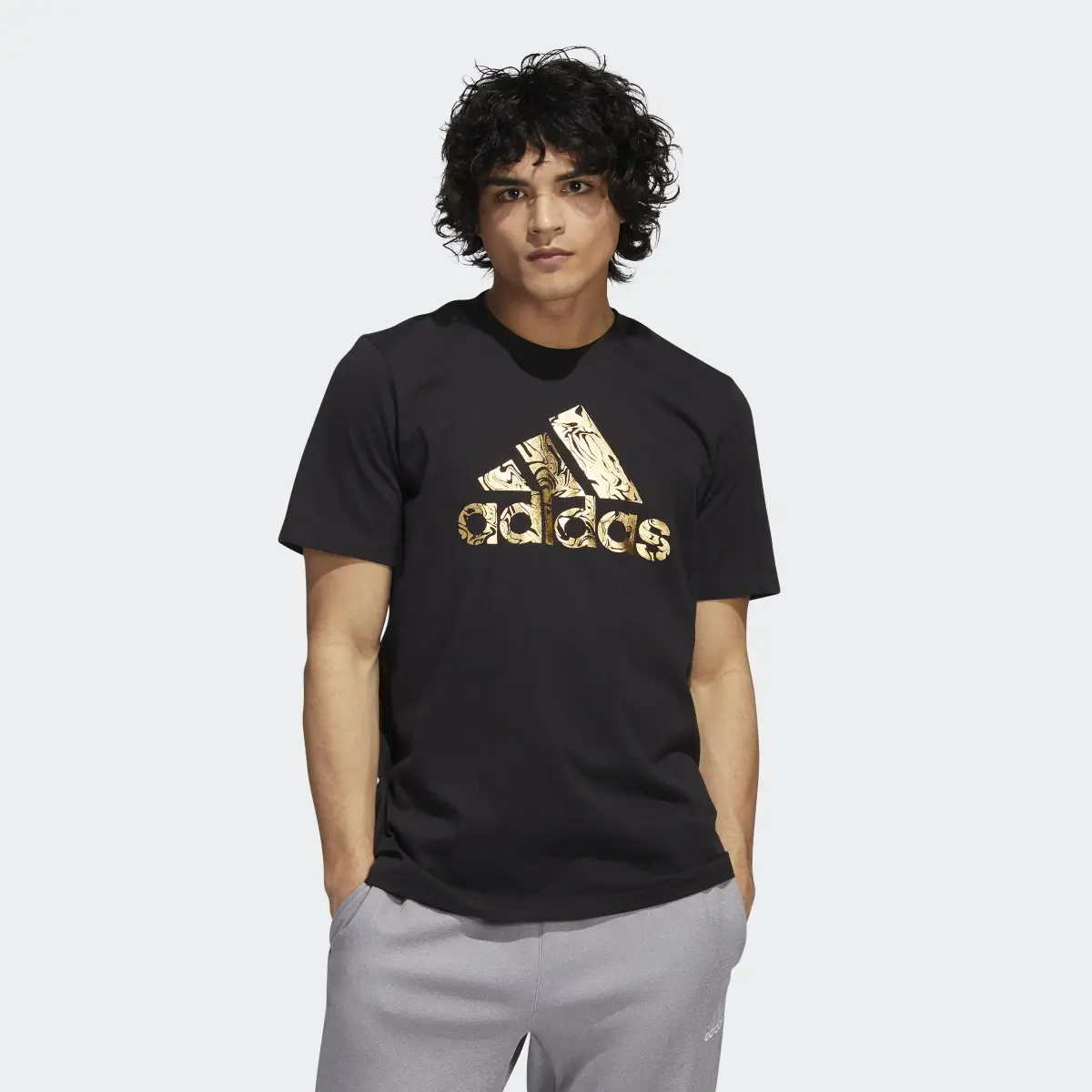 Adidas Liquid Foil Badge of Sport Graphic Tee. 2