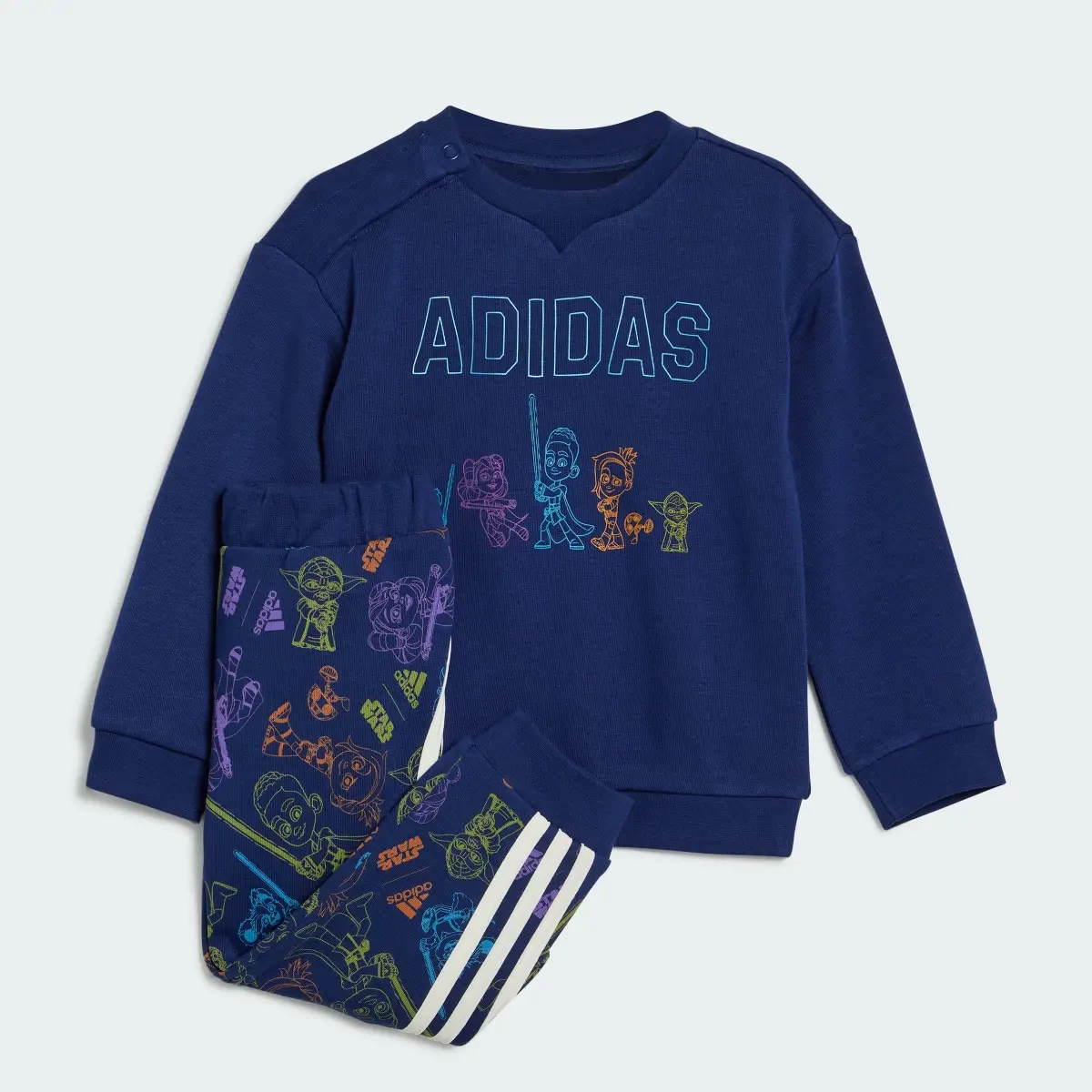 Adidas Ensemble sweat-shirt ras-du-cou et pantalon sportswear adidas x Star Wars Young Jedi. 1