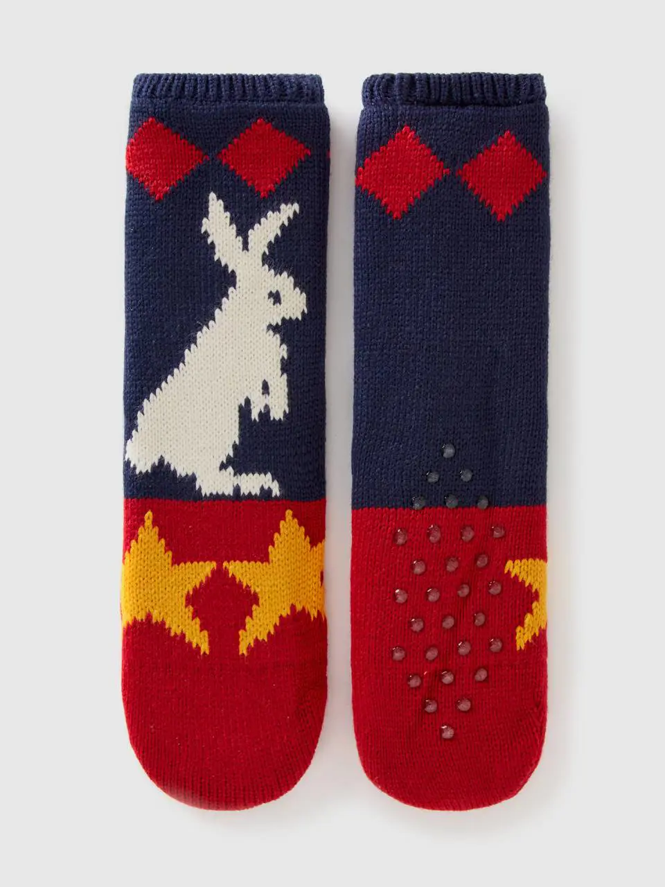 Benetton short patterned knit socks. 1