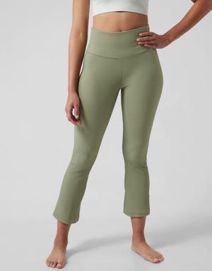 Athleta Elation Rib Crop Flare green