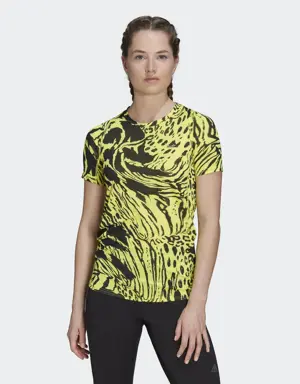 Adidas Fast Allover Print Running T-Shirt. 2 Adidas Fast Allover Print Running T-Shirt. 2