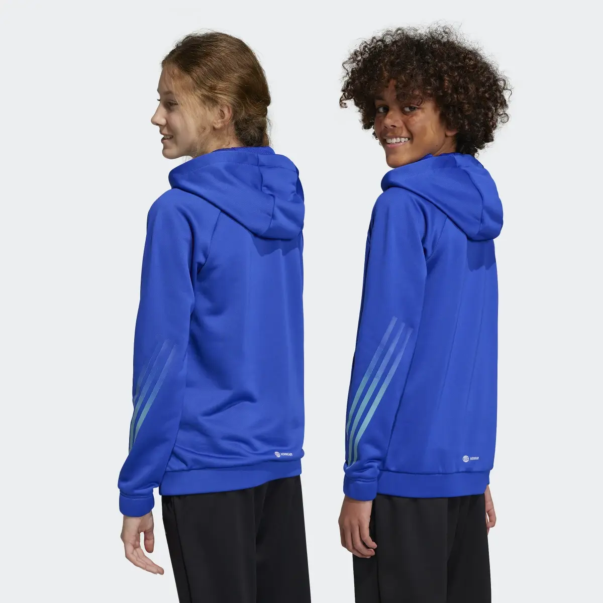 Adidas Sudadera con capucha Train Icons AEROREADY 3 bandas. 2