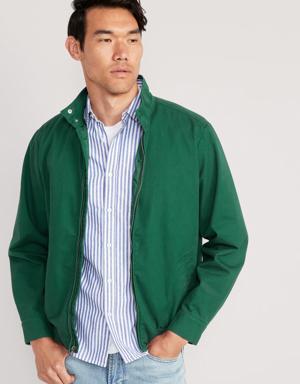Soft-Brushed Bomber Jacket for Men green
