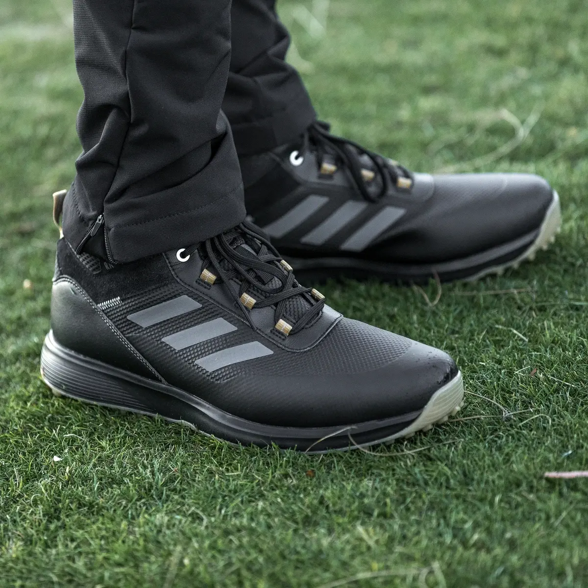 Adidas S2G Recycled Polyester Mid-Cut Golf Shoes. 3