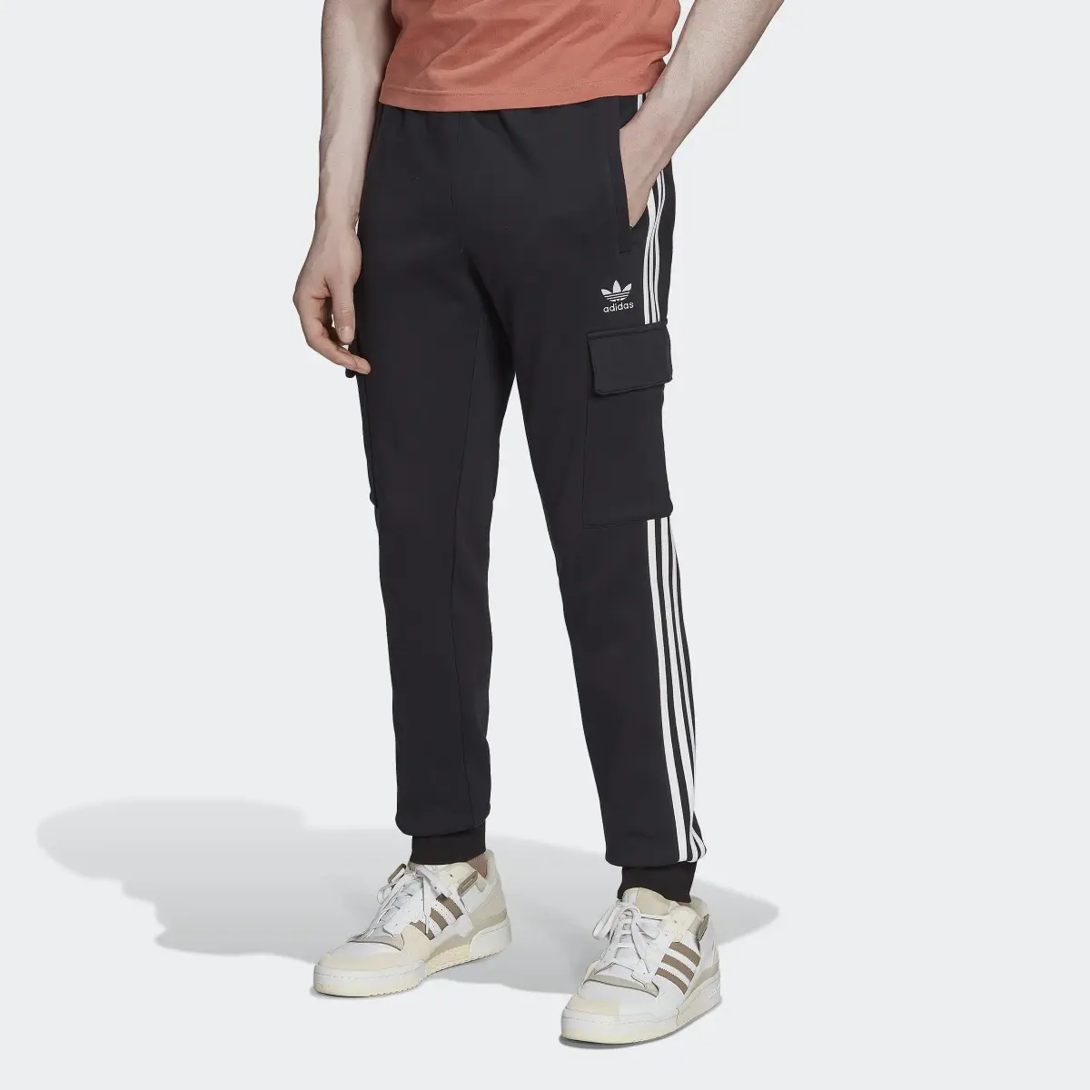 Adidas Adicolor 3-Stripes Cargo Slim Joggers. 1