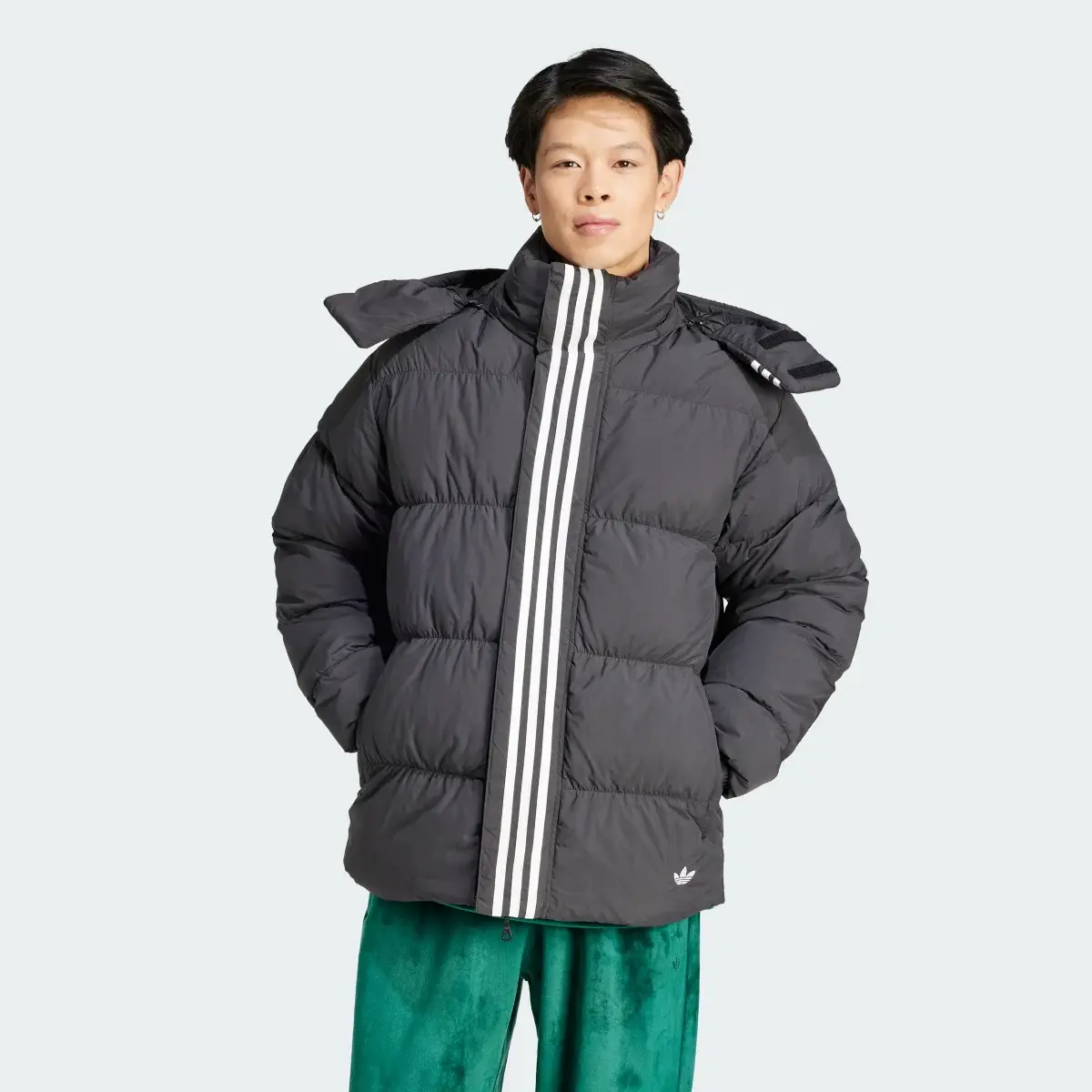 Adidas RIFTA Down Regen Hooded Puffer Jacket. 2