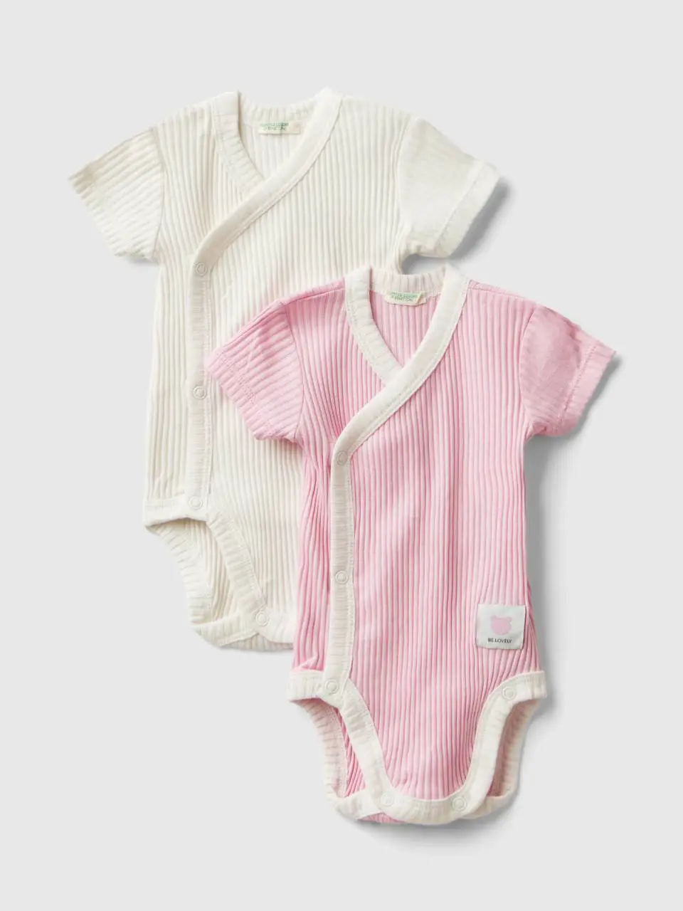 Benetton two tank top bodysuits in organic cotton. 1