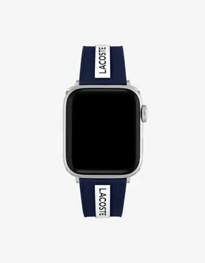 Unisex Blue Silicone Apple Watch Strap