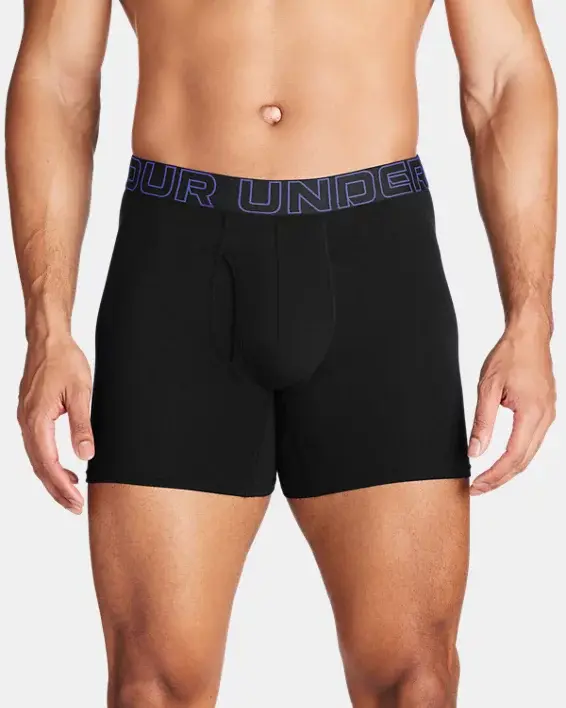 Under Armour Men's UA Performance Cotton 6" 3-Pack Boxerjock®. 1