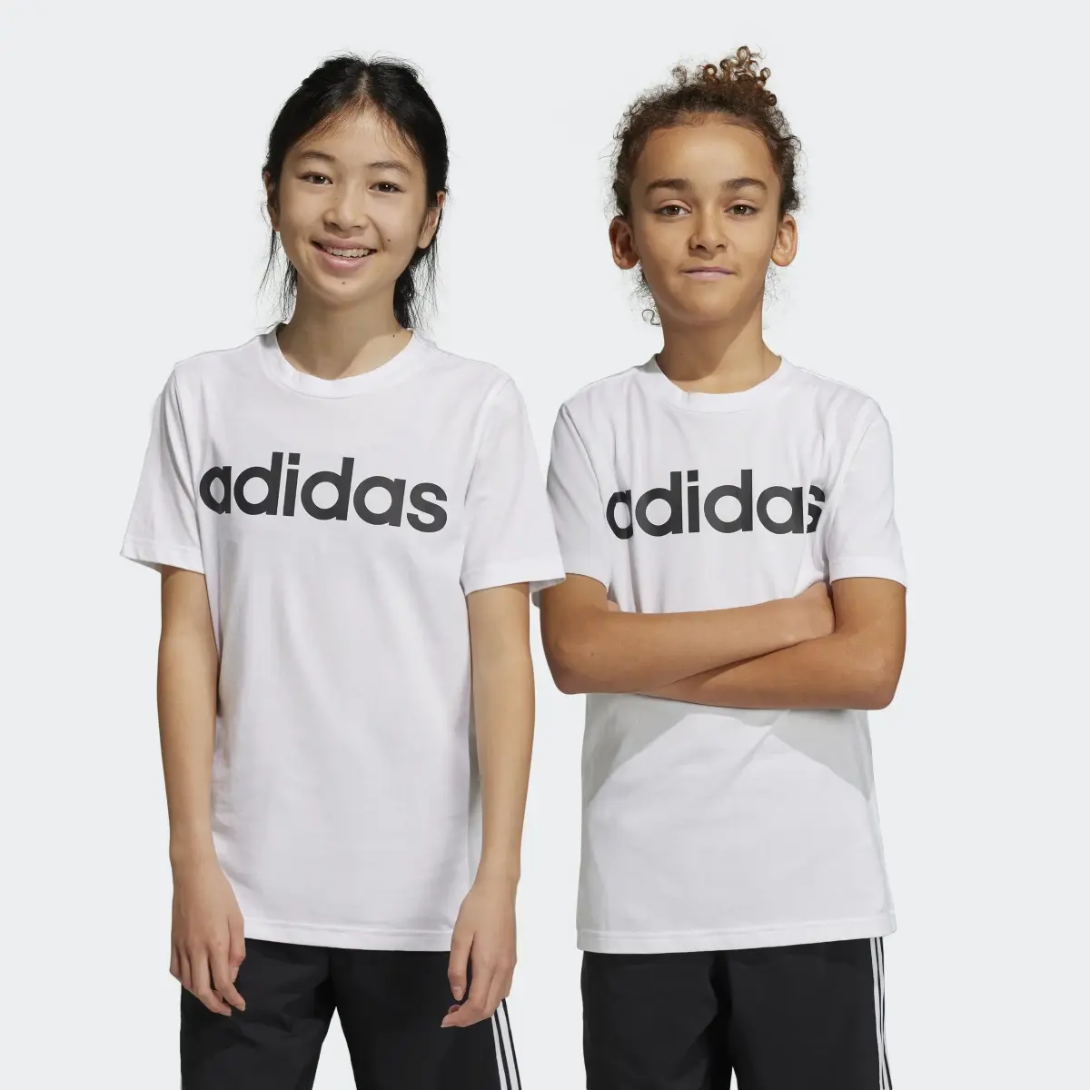 Adidas T-shirt coton Essentials Linear Logo. 1