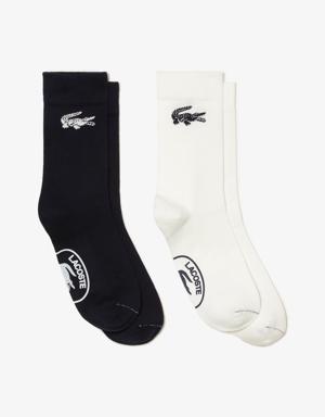 Unisex Two-Pack French Made Organic Cotton Socks