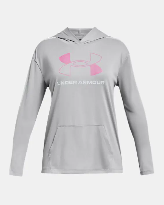 Under Armour Girls' UA Tech™ Graphic Hoodie. 1