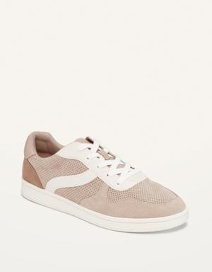 Soft-Brushed Faux-Suede Sneakers For Women brown
