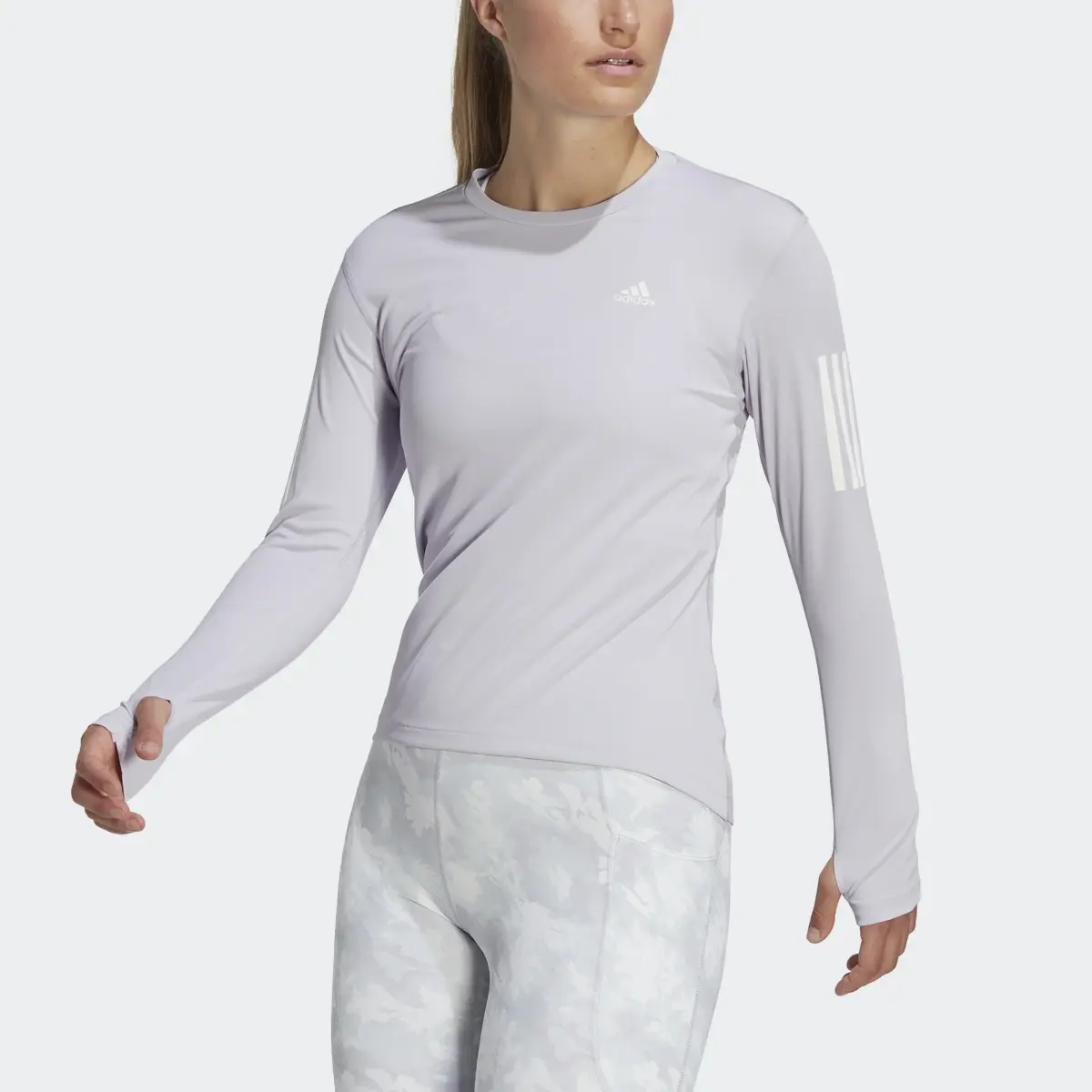 Adidas Own the Run Long Sleeve Tee. 1