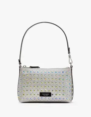 Lulu Crystal Embellished East West Pochette