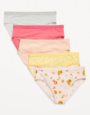 Old Navy High-Waisted Cotton Bikini Underwear 5-Pack for Women yellow