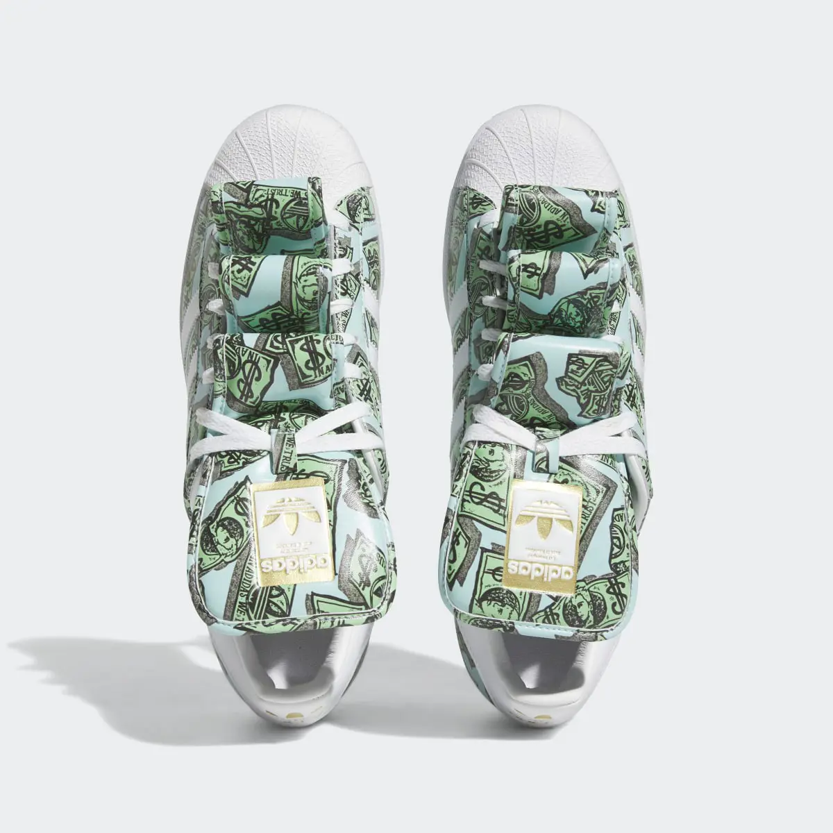 Adidas Jeremy Scott Money Print Superstar Shoes. 3