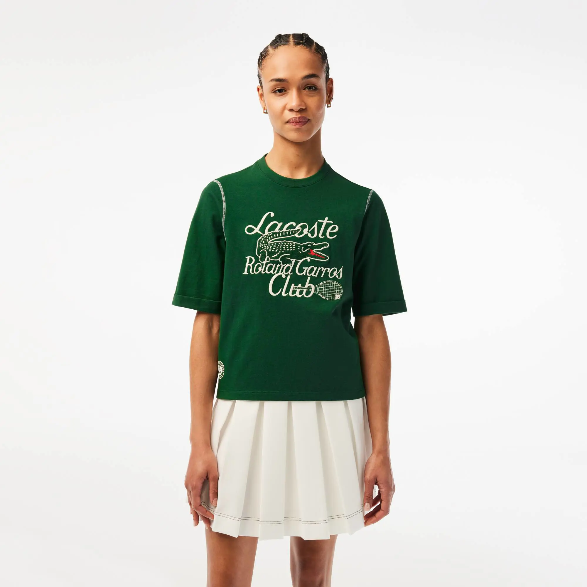 Lacoste Women’s SPORT Roland Garros Edition Heavy Jersey T-Shirt. 1