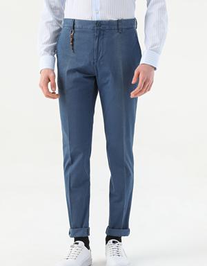 Tween Slim Fit Lacivert Düz %100 Pamuk Chino Pantolon