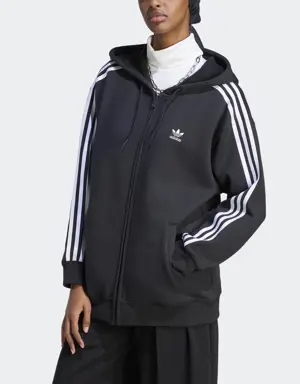 Adidas Veste à capuche entièrement zippée à 3 bandes Adicolor Classics