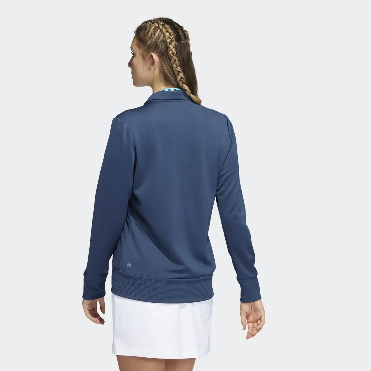 Adidas Textured Full-Zip Golf Jacket. 3