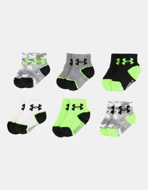 Toddler Boys' UA Essential Camo 6-Pack Socks
