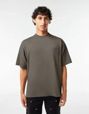 T-shirt em algodão loose fit com bordado
