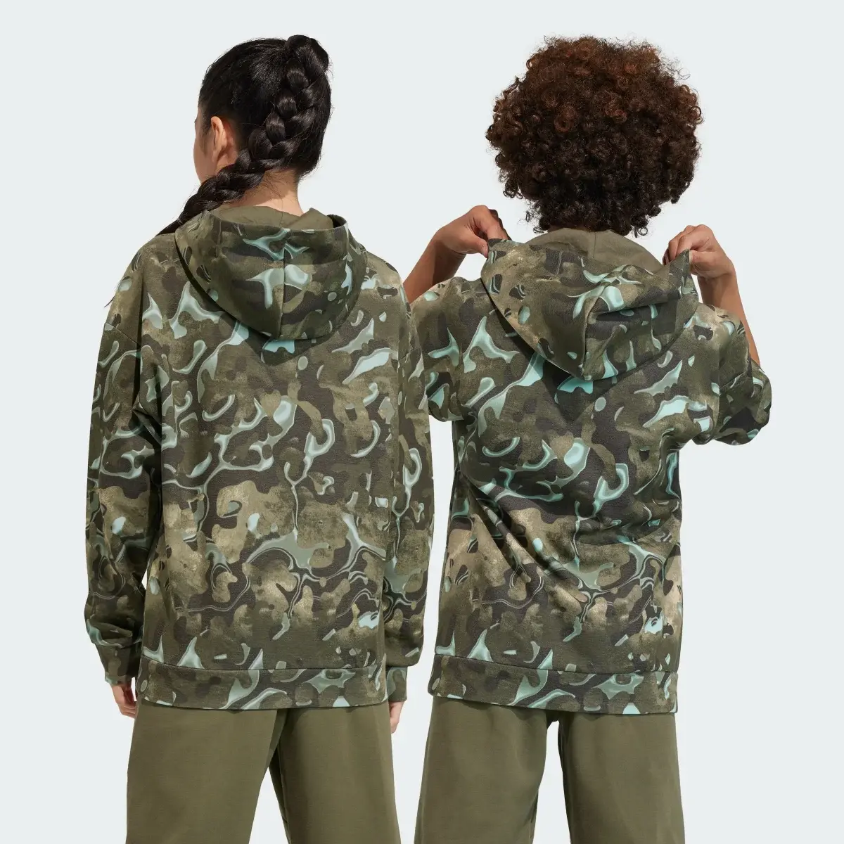 Adidas Sudadera con capucha Future Icons Allover Print (Adolescentes). 2