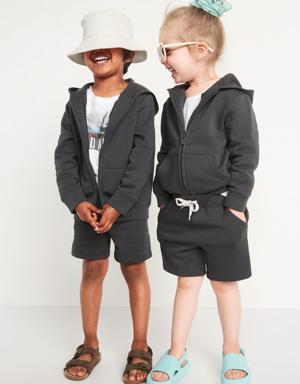 Old Navy Unisex Zip-Front Hoodie for Toddler black