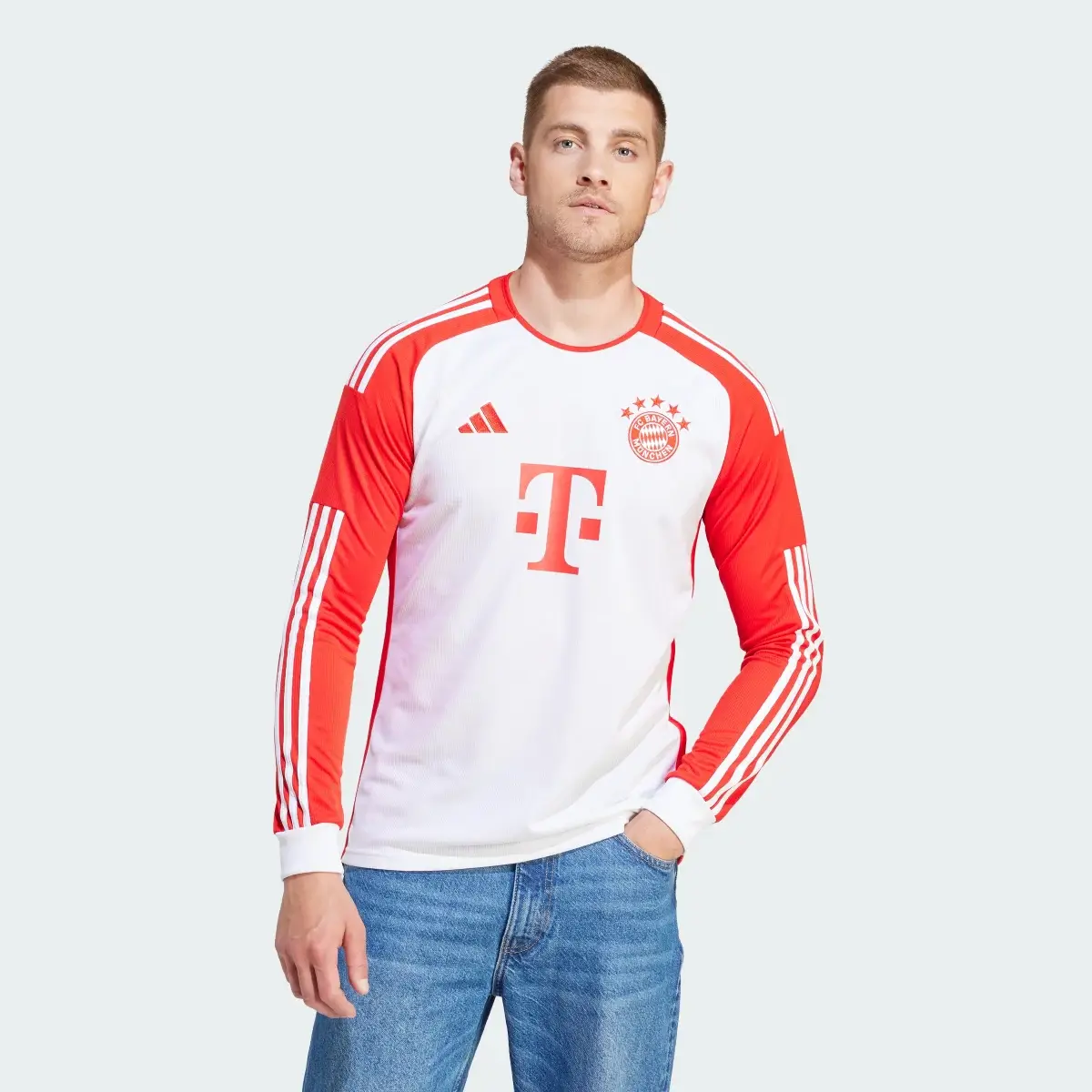 Adidas FC Bayern 23/24 Long Sleeve Home Jersey. 2