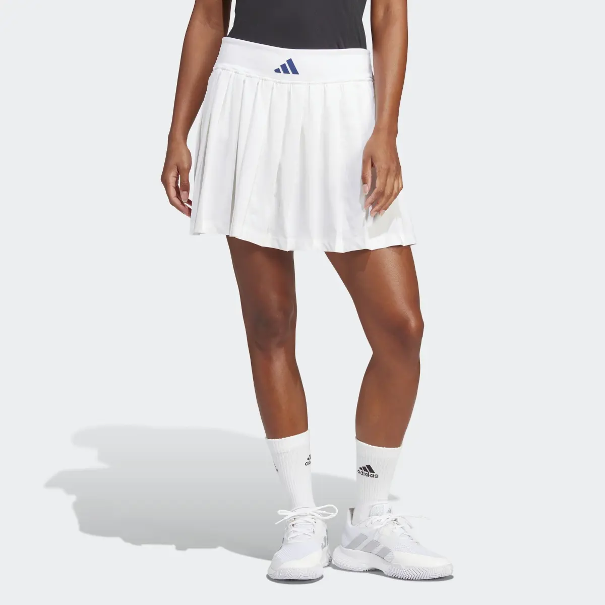 Adidas Clubhouse Premium Classic Tennis Pleated Skirt. 1