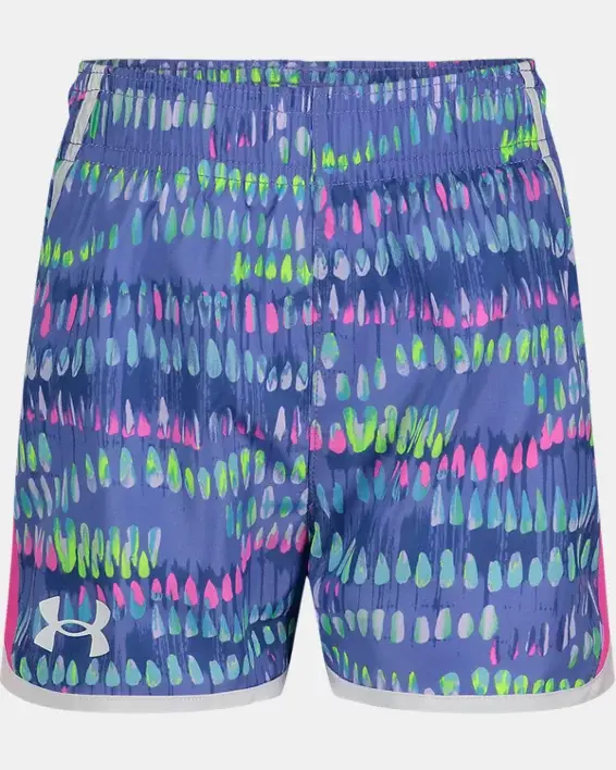 Under Armour Toddler Girls' UA Watercolor Fly-By Shorts. 1
