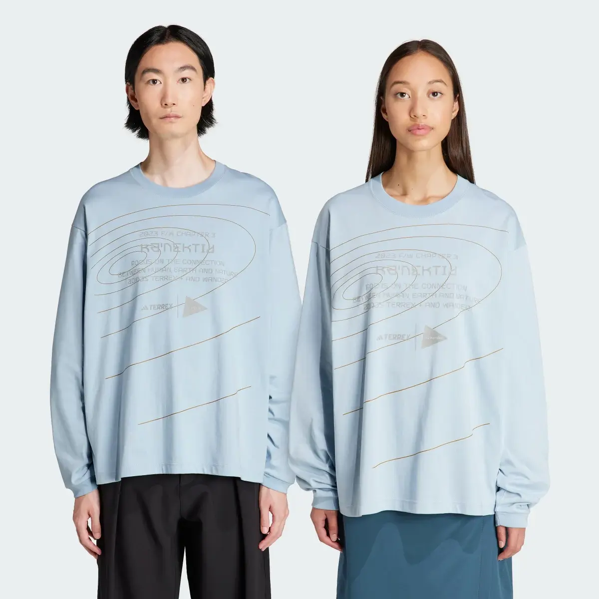 Adidas Terrex + and wander Xploric Long-Sleeve Top (Gender Neutral). 1