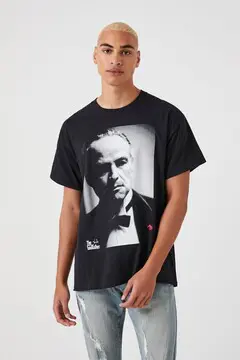 Forever 21 Forever 21 The Godfather Graphic Tee Black/Multi. 2