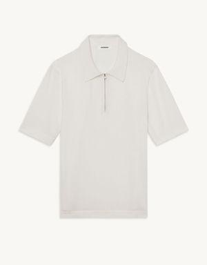 Knitted polo shirt with zip collar Login to add to Wish list
