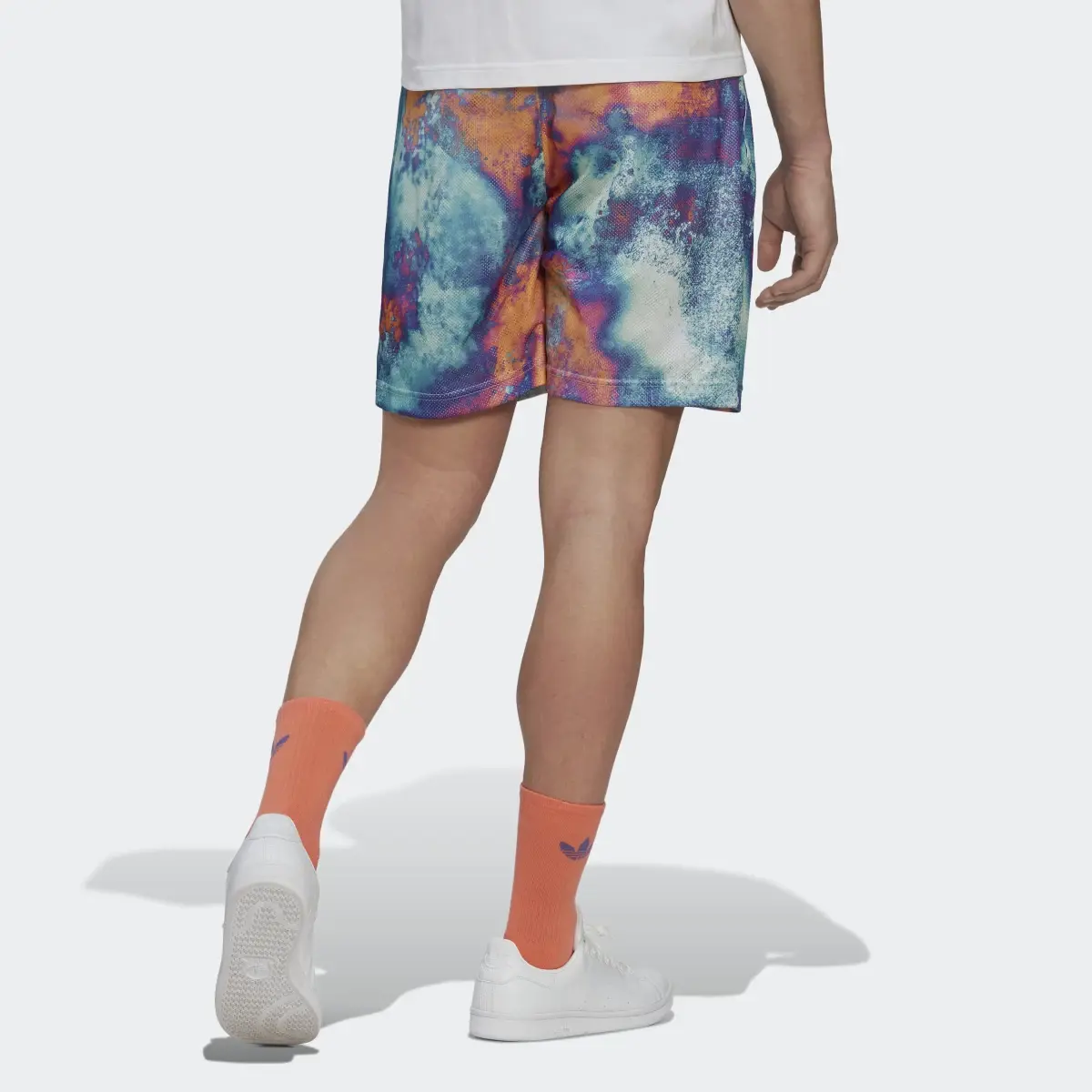 Adidas Allover Print Mesh Shorts. 2