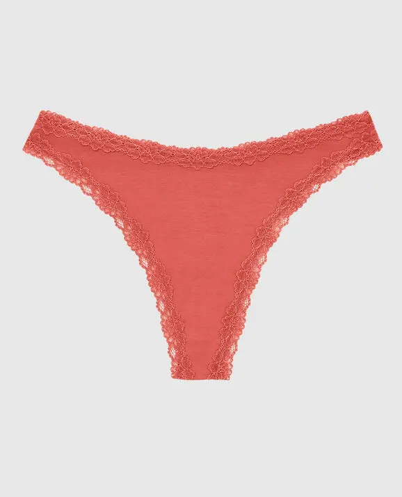 La Senza Ultrasoft Modal High Leg Thong Panty. 3