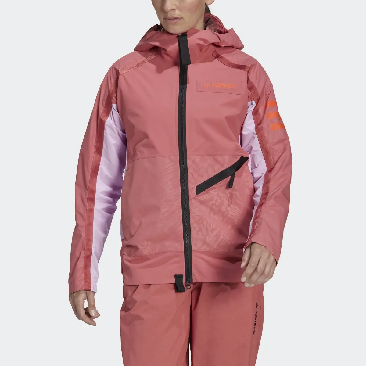 Adidas Chaqueta impermeable con capucha Terrex Utilitas. 1