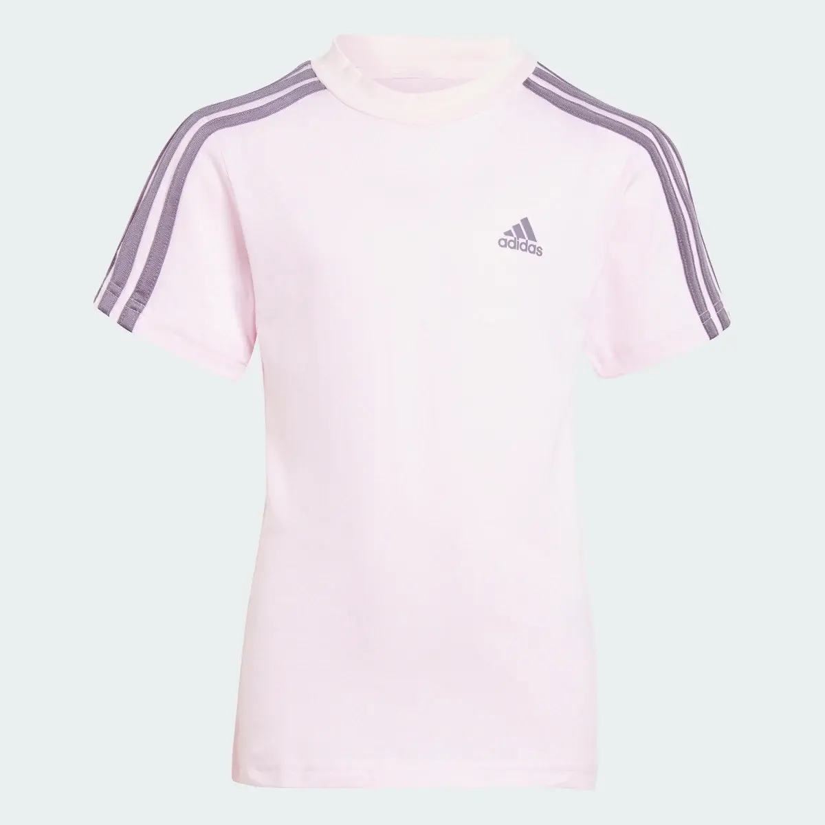 Adidas Essentials 3-Stripes Tee and Shorts Set. 2