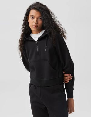 Kadın Regular Fit Kapüşonlu Siyah Sweatshirt