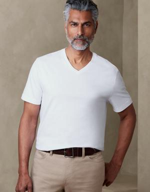 Authentic SUPIMA® V-Neck T-Shirt white