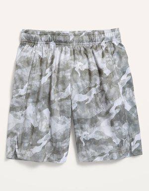 Go-Dry Camo-Print Mesh Shorts For Boys gray